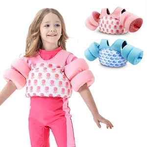 Printing Neoprene Swimming Safety Children Arm Wings Float Life Jacket Toddler Baby Puddle Jumper Swim Vest For Kid Girls Boys