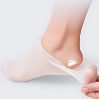 Chaussettes en silicone pour femmes hydratant pied cheville gel Aloe pour sec fissuré anti-dérapant chaussettes imperméables
