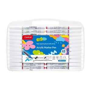 Marqueurs <span class=keywords><strong>de</strong></span> peinture acrylique liquide à pointe souple <span class=keywords><strong>de</strong></span> qualité supérieure, 60 couleurs, pour enfants, art et artisanat, haute capacité et forte couverture - Product Image 5