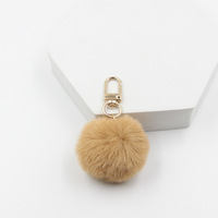 Nouveaux pompons en fausse fourrure de lapin colorés et duveteux, 4 cm, pompon en fausse fourrure, porte-clés, pendentif pour sac, décoration, porte-clés