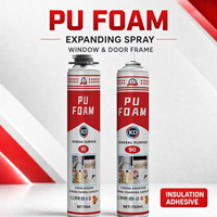 Adhésif isolant en mousse PU expansive pour l'installation de cadres de fenêtres et de portes, barrière thermique pour bâtiments, remplissage