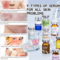 Ampoule visage à cellules souches avancées GHK-CU, sérum anti-âge raffermissant et lissant avec EGF, peptides, boostant de l'élasticité et anti-rides