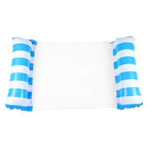Hamac flottant gonflable à double tube avec dossier rayé, fourni par le fabricant, pour adultes – Sièges de relaxation flottants - Product Image 2