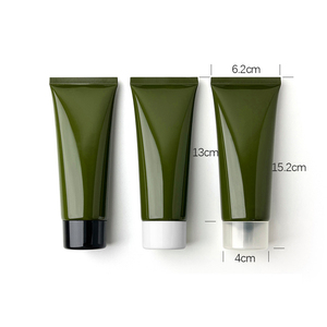100g Glossy Green Cosmetic Soft <b>Tube</b> Facial Cleanser Hand Cream Disposable Empty Bottle PE Screw Cap Skin Care Squeeze <b>Tube</b> - Product Image 3