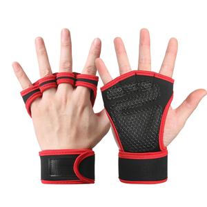 Fitness handschuhe Gym Palm Protectors mit verlängerten Handgelenk bändern Gewichtheber ausrüstung Rutsch feste Trainings handschuhe - Product Image 1