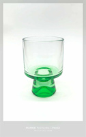 Gobelet en verre transparent réutilisable de 230 ml sans BPA, style vintage, pour desserts, lattes, cafés et glaces, avec variété de motifs de glaçons