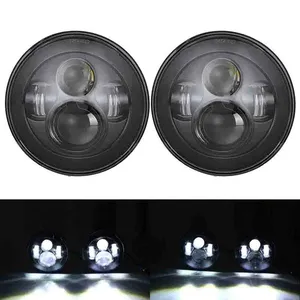 Best Quality LED Car lights Front Driving working Light 60W Turn Signal DRL Halo Ring 7 Inch Led car Headlight for Jeep JT JL JK