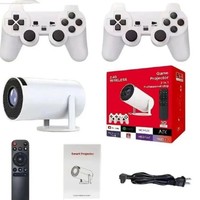 Projecteur HD portable intelligent HY300 avec poignée, carte TF, courte focale, pour cinéma maison et CRT