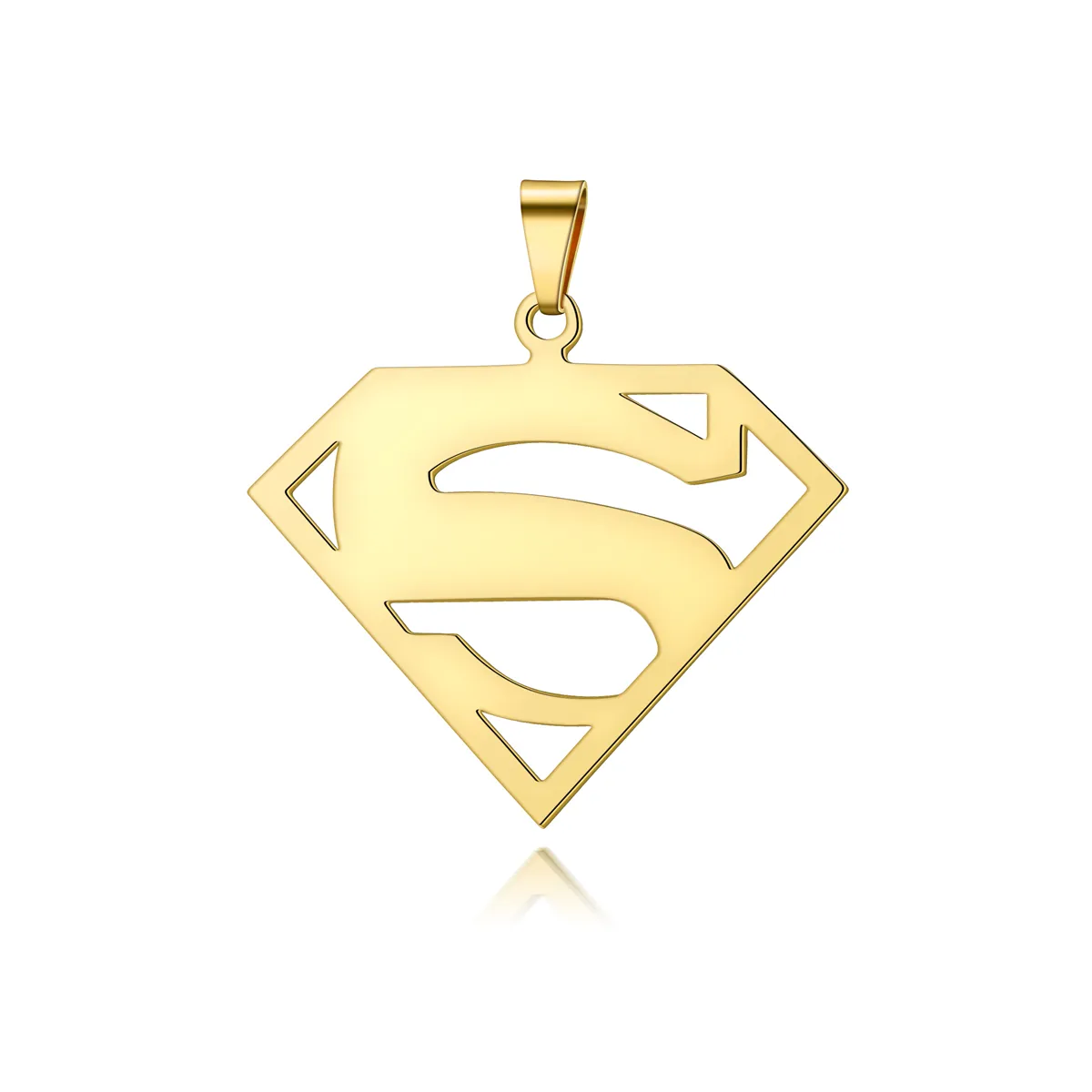 Collana con ciondolo gioielli RTS all'ingrosso in metallo con ciondolo Superman AONING per la festa