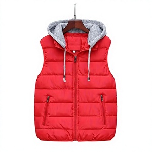 Gilet matelassé à capuche pour homme, chaud pour l'hiver, alternative au duvet, fermeture éclair, léger, décontracté, vêtement d'extérieur - Product Image 1