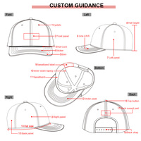 Casquette de baseball personnalisée en coton à 5 panneaux, avec logo brodé 3D vert sauge, lettres script et visière imprimée florale bicolore – Vente en gros