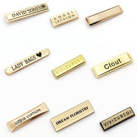 Étiquette métallique privée personnalisée étiquettes de vêtements couture étiquette de marque de logo en métal pour vêtements étiquette en métal de haute qualité