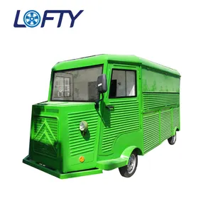 Déjeuner mobile rapide camion d'autobus de nourriture de crème glacée frite mobile chariot d'occasion remorque de voyage de nourriture avec équipement de cuisine complet