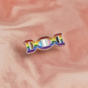 Usine directement vente métal artisanat broches en gros Kawaii Double hélice <span class=keywords><strong>dessin</strong></span> <span class=keywords><strong>animé</strong></span> broches Badge personnalisé émail épinglette <span class=keywords><strong>ADN</strong></span> pour vestes - Product Image 5