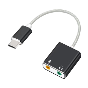 Tarjeta de Sonido para Teléfono Móvil <span class=keywords><strong>BYL</strong></span> <span class=keywords><strong>BYL</strong></span>-223 de 2 Canales, Aleación de Aluminio, con Cable Plano Tipo C Externo, Plug and Play - Product Image 4