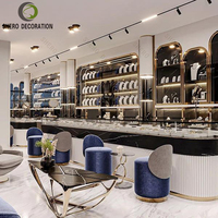 Vitrine de luxe pour bijoux avec éclairage LED, en verre trempé, écologique, couleur personnalisable pour bijoux