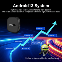 Boîtier TV intelligent Onn 4K Android 13, Allwinner H313 Quad Core, connectivité 5G, 8 Go 128 Go, télécommande vocale, lecteur multimédia en streaming