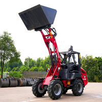 Mini-chargeur frontal W1390 pour la préhension des grumes, 3000 kg, moteur 44 CV, équipement de chargement compact sur roues pour les opérations agricoles