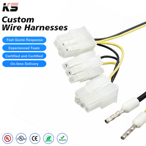 Кабельный узел с разъемом питания Molex 4.2, 6-контактный, гнездовой, с ПВХ-изоляцией, для электроники - Product Image 1