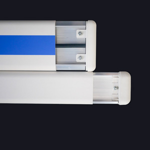 Tira anticolisión médica de aleación de aluminio, 150mm, blanca y azul, plana, para pasillo de hospital, residencia de ancianos, hotel, supermercado, taller - Product Image 1