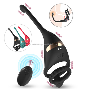 Anal Butt Plug Prostate Massager Anneau de Pénis Vibrateur Sex Toy Male 10 Modes G Spot Vibrating Cock Ring - Product Image 1