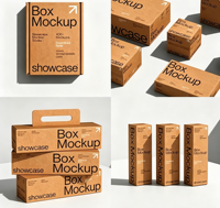 Boîtes en papier kraft naturel personnalisées pour l'emballage de café, d'aliments, de collations et de produits de boulangerie
