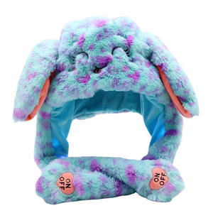 หมวกตุ๊กตากระต่ายเด็กผู้หญิงน่ารักรูปสัตว์, หมวกมีหูขยับได้หมวกสำหรับเด็กคอสเพลย์ตุ๊กตาการ์ตูนแฟนซีหมวกฤดูหนาว - Product Image 6