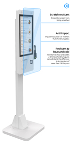 <span class=keywords><strong>Terminal</strong></span> POS NFC, pantalla <span class=keywords><strong>LCD</strong></span> Full HD, pantalla táctil capacitiva de 23,8 pulgadas, escáner de código de barras QR, restaurante, orden de comida, pago, quiosco automático - Product Image 4