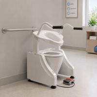 Dispositif d'aide à la toilette sûr avec surface d'assise confortable pour les patients en réadaptation, pour un soutien quotidien à la toilette