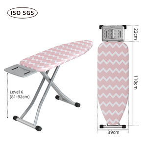<span class=keywords><strong>Table</strong></span> <span class=keywords><strong>à</strong></span> <span class=keywords><strong>repasser</strong></span> pliante <span class=keywords><strong>à</strong></span> trois niveaux réglable en hauteur avec support en tube métallique pour vêtements, idéale pour hôtels - Product Image 1