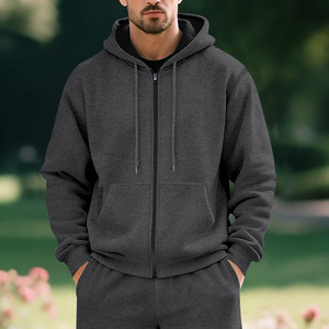 Sweat-shirt à capuche en polaire pour homme, logo personnalisé, manches longues, style sport, pour le marché européen et américain des boutiques indépendantes. - Product Image 5
