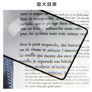 PVC 180x120 Magnifying Glass Full Page Reading Card Transparent Film Bookmark For Books Newspapers - Product Image 5