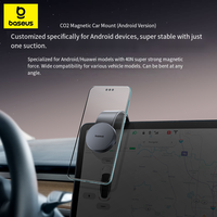 Support de téléphone de voiture Baseus C02 d'occasion en excellent état (95 % neuf) pour appareils Android – Fixation stable et réglable sur tableau de bord ou grille d'aération, sans fonction de charge