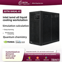 Serveur IA à refroidissement liquide JIUTAI AI4U4L-A1 prenant en charge 4 GPU pour l'inference DeepSeek-R1, station de travail de réglage fin, processeur double et évolutif