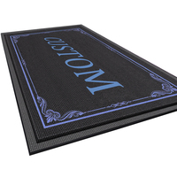 Tapis d'entrée extérieur multifonctionnel anti-boue personnalisé avec logo de bienvenue, tapis en nylon commercial pour hôtels, cadeau promotionnel