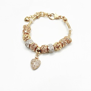 Ciondoli <span class=keywords><strong>Pandora</strong></span> per Gioielli alla Moda, Charms in Lega di Zinco Smaltati, Perline a Cuore per Braccialetti Fai-da-Te da Donna - Product Image 3