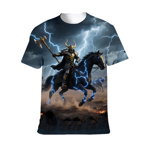 Áo thun in 3D anime tùy chỉnh dành cho nam, áo thun ngắn tay in kỹ thuật số, in thăng hoa toàn bộ, áo thun mùa hè - Product Image 4