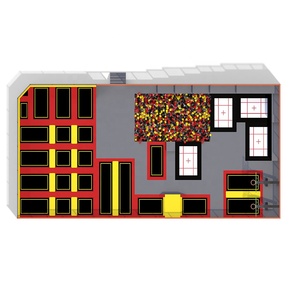 China Custom Kids Commercial Indoor Park Trampoline With <strong>Dodgeball</strong> - Product Image 3