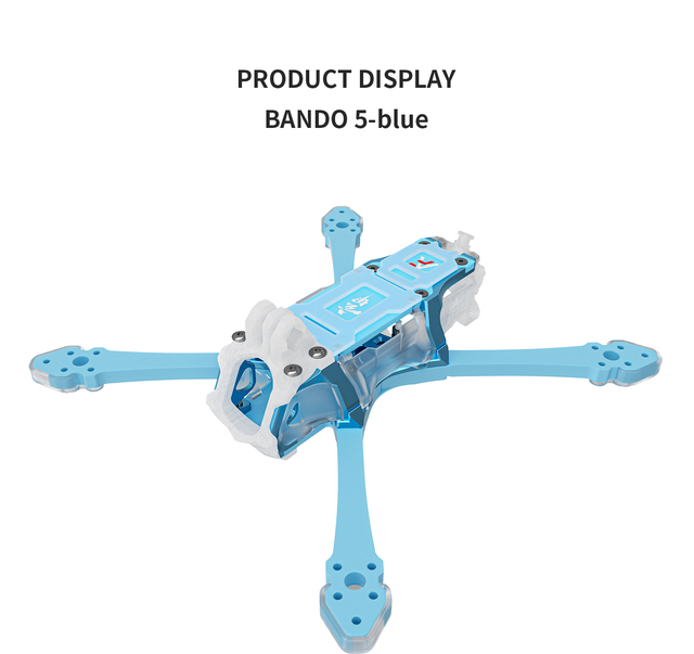 New Axisflying FPV Frame Kit Custom CNC Cut Carbon Fiber Squashed X Frame 304.5mm Wheelbase for RC FPV Racing Freestyle Drone