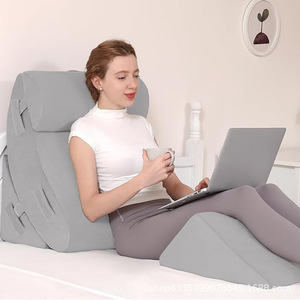Du Babo Bed Headrest <b>Cushion</b> Rectangle Sponge Fill Washable <b>For</b> Elderly Reading Support - Product Image 2