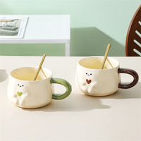Harmony Haute Qualité En Gros Café Lait Sourire Visage Tasses Thé De L'après-midi Style Mignon Tasses Café En Céramique