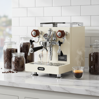 Machine à expresso électrique MDK MC-6S en bois de rose, semi-automatique, système d'eau chaude, pression 12 bars, pour usage domestique et extérieur aux États-Unis