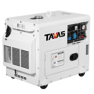 Tavas 5.5kv loại im lặng làm mát bằng không khí Máy phát điện diesel với điện bắt đầu Hệ thống Single & ba giai đoạn 5KW Máy phát điện Máy phát điện - Product Image 1