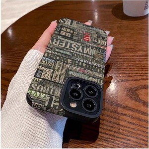 Mix Color News Letter Printing TPU Housse de téléphone portable en cuir artificiel pour <span class=keywords><strong>Iphone</strong></span> 8 X Xr Xs 11 12 13 14 15 16 17 Pro Max - Product Image 4