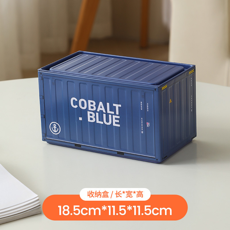 Large blue storage box