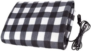 Couverture thermique électrique en polyester à carreaux 12V USB avec design matelassé, 3 niveaux de chaleur, pliable pour la voiture, le <span class=keywords><strong>camping</strong></span> et l'extérieur - Product Image 6