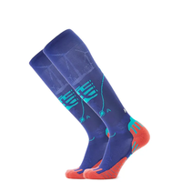 Chaussettes de compression montantes pour le sport, la course et l'équitation, à séchage rapide, antibactériennes, respirantes, en tricot, imprimées numériquement, pour l'automne