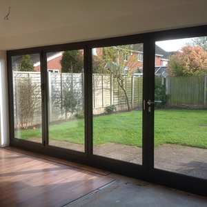 <span class=keywords><strong>Puerta</strong></span> corredera <span class=keywords><strong>de</strong></span> aluminio Marco resistente a <span class=keywords><strong>la</strong></span> humedad Vidrio templado Fácil <span class=keywords><strong>de</strong></span> deslizar para patios Terrazas - Product Image 2