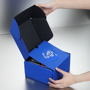 Scatole regalo riciclabili stampate personalizzate all'ingrosso con Logo Packaging verde e rivestimento in spugna con goffratura laminazione opaca - Product Image 2