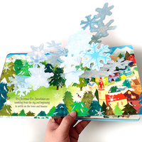 Yeni noel 3d pop up yatmadan hikaye kitabı çocuk noel hediyesi erkek kız oyunları kitap su yalıtım tasarımı